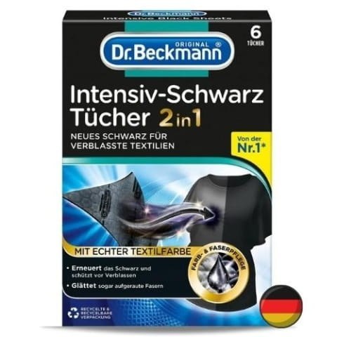 Chusteczki do prania tkanin czarnych Dr Beckmann 6 sztuk