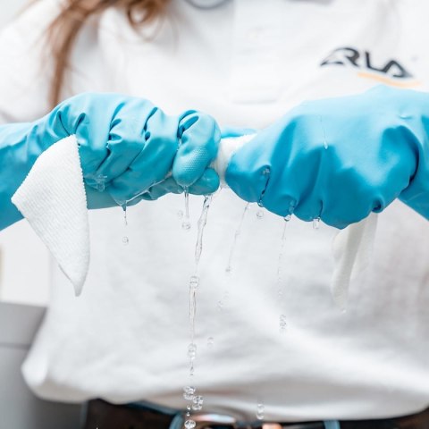 ERLA Microfast - białe ściereczki z mikrofibry 30 szt. | bezszwowe, profesjonalne