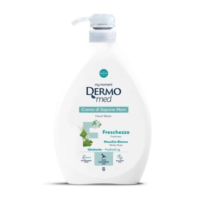 Mydło do rąk w płynie z pompką Dermo Med 1000 ml rumianek