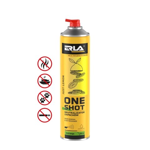 ONE SHOT Just Lemon - profesjonalny neutralizator i odświeżacz powietrza 600 ml