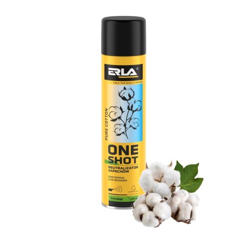 ONE SHOT Pure Cotton - profesjonalny neutralizator i odświeżacz powietrza 600 ml