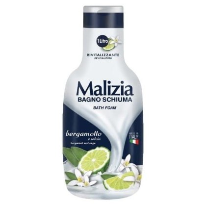 Płyn do kąpieli włoski Malizia 1000 ml bergamotka i szałwia