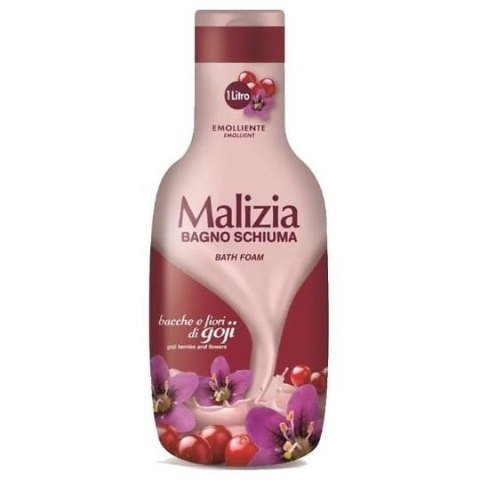 Płyn do kąpieli włoski Malizia 1000 ml jagody i kwiaty goji