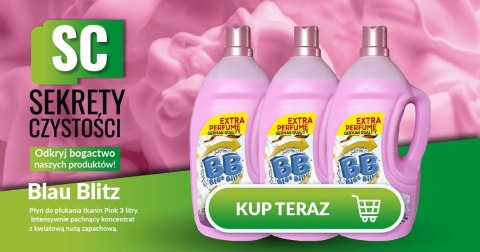 Płyn do płukania tkanin Blau Blitz 3000 ml Pink 30 % mocniejszy