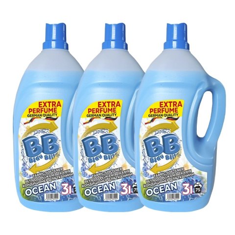 Płyn do płukania tkanin Blau Blitz 3000 ml ocean 30 % mocniejszy