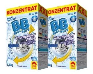 Proszek - koncentrat do prania białej odzieży Blau Blitz 7,5 kg (150 prań)
