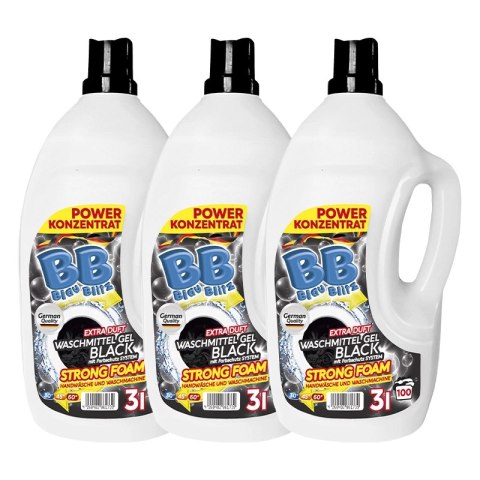 Żel do prania tkanin czarnych silna piana Blau Blitz 3000 ml koncentrat