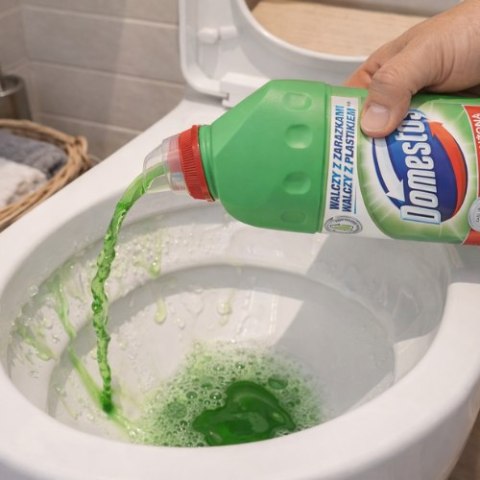 Domestos Domestos Pine Fresh 750 ml - płyn do WC, usuwa kamień i bakterie 99,9%