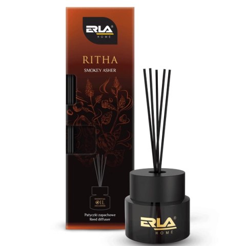 ERLA Ritha Dymny Popiół luksusowy dyfuzor zapachowy z patyczkami perfumy do wnętrz 100 ml