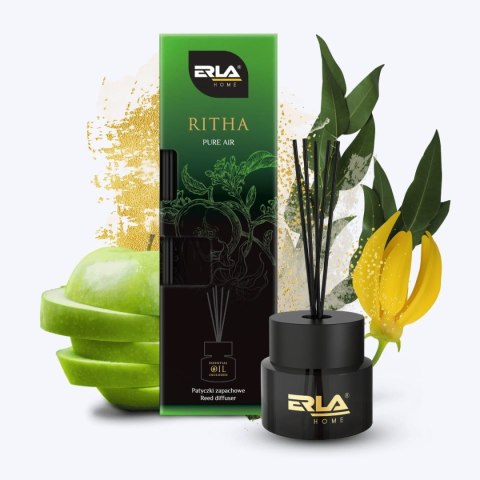 ERLA Ritha Świeże Powietrze - luksusowy dyfuzor zapachowy z patyczkami | perfumy do wnętrz 100 ml
