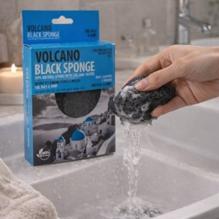 Gąbka Volcano Black Sponge półokrągła 6,5