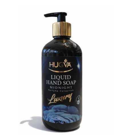 HUGVA Mydło w Płynie Midnight Luxury 500ml Perfumowane Mydło do Rąk Premium Zapach Nocny