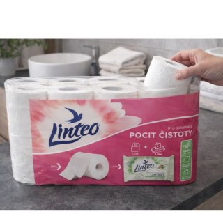 Linteo Papier toaletowy Linteo 8 rolek - miękki, wytrzymały, biały papier WC