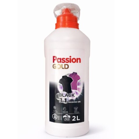 Passion Gold Żel do prania Passion Gold Black 3w1 2L (50 prań) - do czarnych tkanin