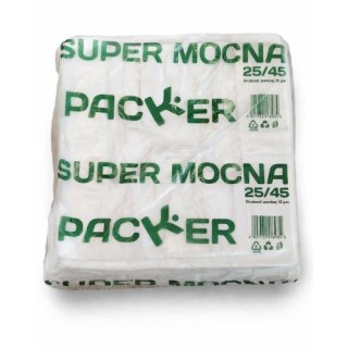 Reklamówki foliowe 25x45 cm - super mocne torby jednorazowe PACKER