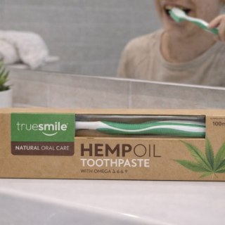 Truesmile Pasta do zębów Truesmile Hemp Oil 100 ml - naturalna, z olejem konopnym