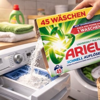 Ariel Proszek do prania Universal+ 2,47 kg (45 prań) – do białych tkanin