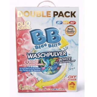 Blau Blitz Proszek do prania Blau Blitz 6,25 kg Double Pack – Color + White, 2w1, Oxy Power