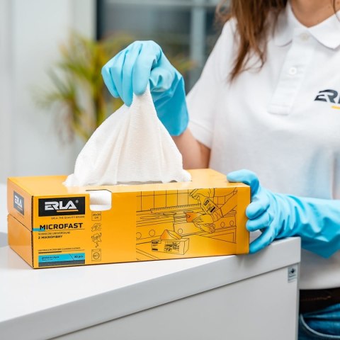 ERLA Microfast – białe ściereczki z mikrofibry 30 szt.