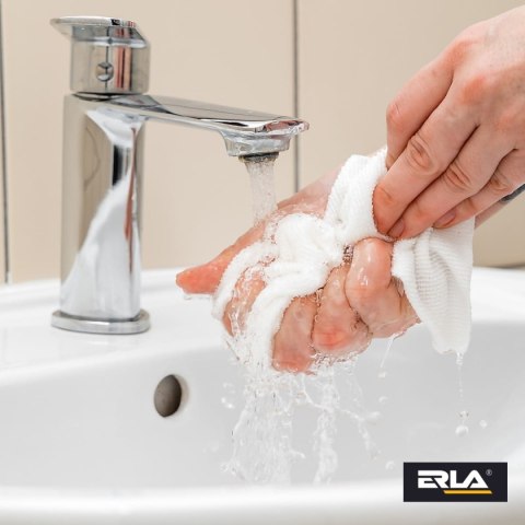 ERLA Microfast – białe ściereczki z mikrofibry 30 szt.