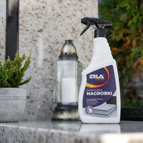 ERLA NAGROBKI – skuteczny preparat do czyszczenia nagrobków z kamienia, granitu