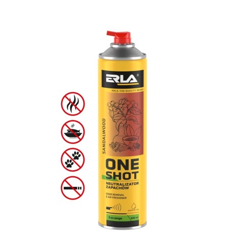 ONE SHOT Sandalwood – profesjonalny neutralizator i odświeżacz powietrza 600 ml