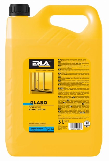 Erla Glaso 5 L - profesjonalny płyn do mycia szyb i okien HoReCa