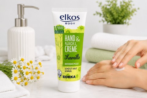 Elkos Body Krem do Rąk i Paznokci Rumianek 100 ml Nawilżający Regenerujący