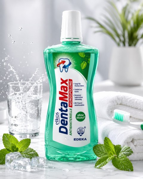 Płyn do Płukania Jamy Ustnej Elkos DentalMax Antybakteryjny 500 ml