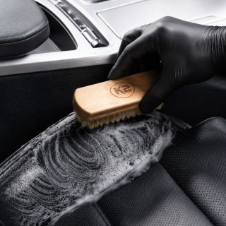 Szczotka do Czyszczenia Skóry K2 Auron Naturalne Włosie Leather Brush
