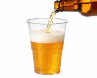 Kubki Plastikowe PP Przezroczyste 400ml 50szt Do Piwa