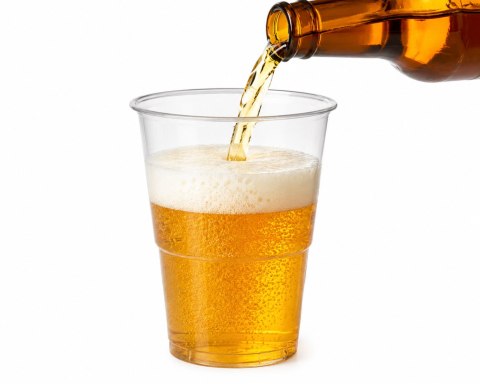 Kubki Plastikowe PP Przezroczyste 400ml 50szt Do Piwa