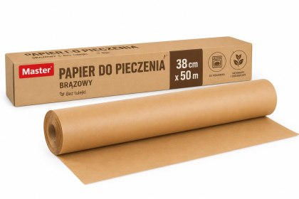 Papier do Pieczenia Brązowy 38 cm x 50 m Master Bez Tulejki