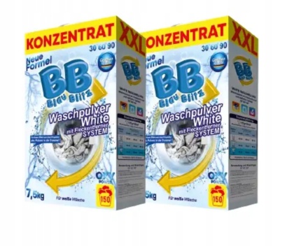 Proszek - koncentrat do prania białej odzieży Blau Blitz 7,5 kg (150 prań)