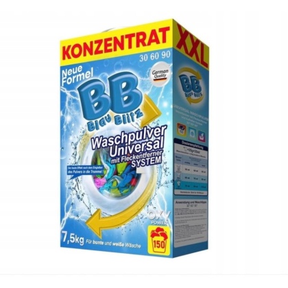 Blau Blitz Proszek uniwersalny do prania 7,5 kg (150 prań)