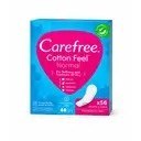 Carefree Cotton Feel Normal Wkładki Higieniczne Bezzapachowe 56 szt