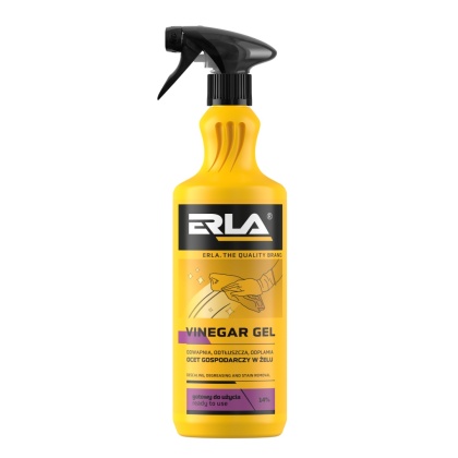 ERLA Vinegar Gel 1L - profesjonalny żel octowy 14% do czyszczenia kuchni i łazienki