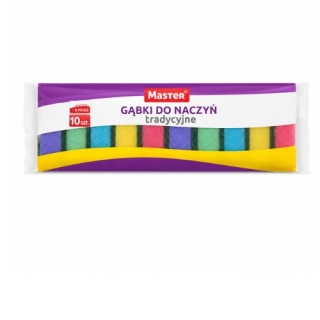 Gąbki do Mycia Naczyń Master 10szt Tradycyjne Mocne