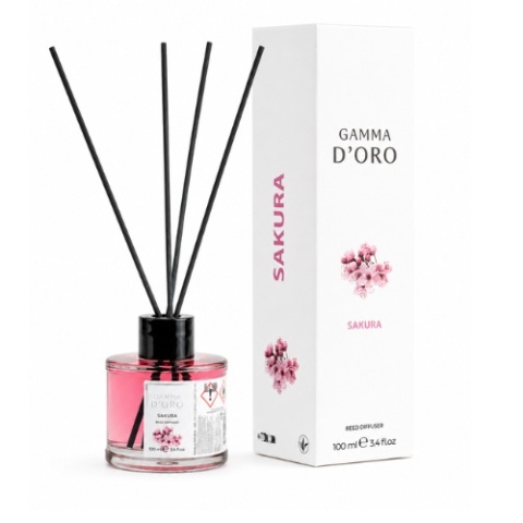 Gamma D'Oro Sakura Dyfuzor Zapachowy Patyczki 100ml Kwiat Wi