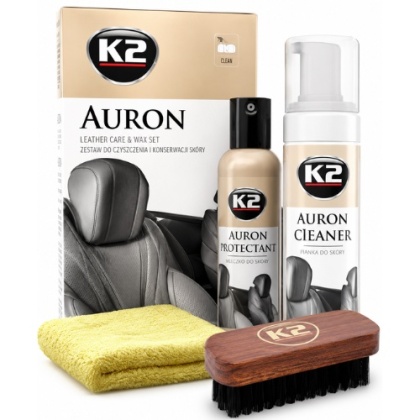 K2 Auron Zestaw do Czyszczenia i Pielęgnacji Skóry Leather Clean Care Set Mat