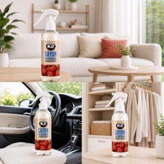 K2 Cayon Strawberry Odświeżacz Do Samochodu 250ml