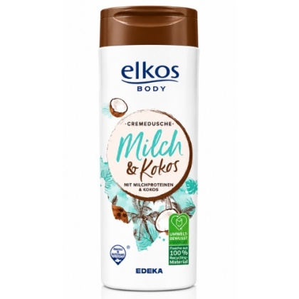 Kremowy Żel Pod Prysznic Elkos Body Mleko Kokos 400 ml