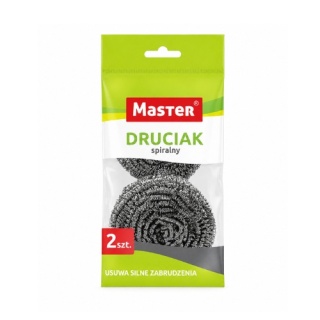 Master Druciak Spiralny Czyścik Metalowy do Naczyń 2szt