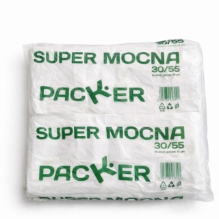 Reklamówki foliowe 30x55 cm – super mocne torby jednorazowe PACKER