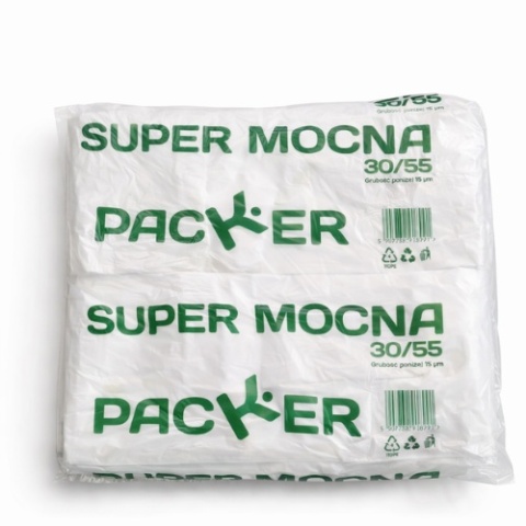 Reklamówki foliowe 30x55 cm – super mocne torby jednorazowe PACKER