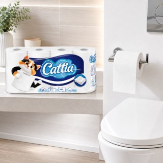 Papier Toaletowy Cattia 8 Rolek 3 Warstwy 150 Listków