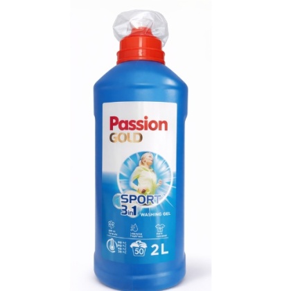 Passion Gold Żel do prania Passion Gold Sport 3w1 2 L (50 prań) - do odzieży sportowej