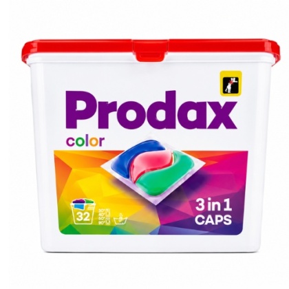 Prodax Kapsułki Do Prania Kolor Color 3w1 32szt