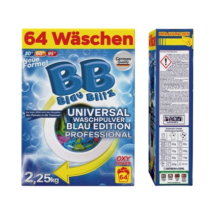 Proszek uniwersalny do prania odzieży Blau Blitz 2,25 kg (64 prania)