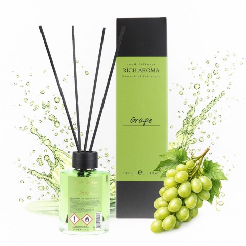 Rich Aroma Grape Dyfuzor Zapachowy Patyczki 100ml Winogrono
